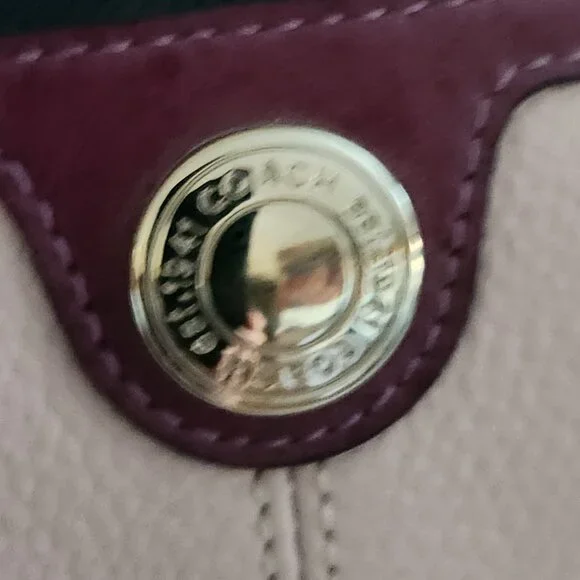 Euc Coach Laura Pink Leather Spector Shoulder Bag Satchel Purse